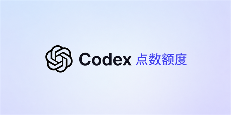 Codex 点数额度充值（Free账号勿下）